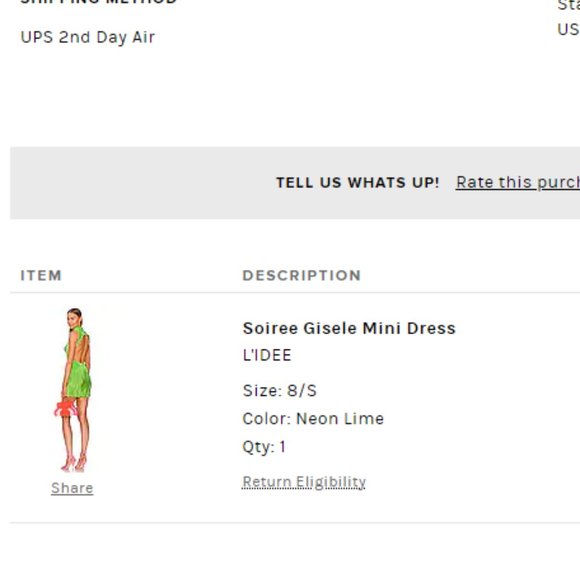 COPY - L'IDEE Soiree Gisele Mini Dress Size S - Picture 6 of 11